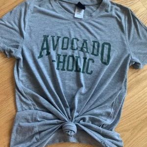 Avocado-Holic Gray tshirt